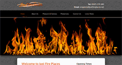 Desktop Screenshot of justfireplaces.net